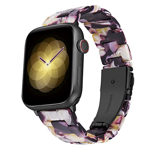 Image of BINLUN Compatible with Apple Watch Bands 38mm 40mm 41mm 42mm 44mm 45mm 46mm 49mm for Women Men Lightweight Resin Watch Straps Compatible with iWatch Series 11 /10 /9 /8 /7 /6 /5 /4 /3 /2 /1 /Ultra3 2 1 /SE3 2 1