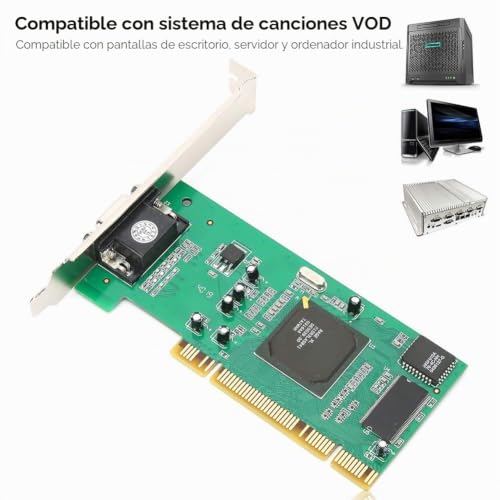 Tarjeta gráfica VGA PCI Topiky de 8MB con soporte multipantalla para torre 4