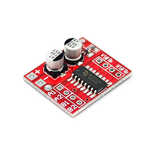 2-Channel DC Motor Driving Module Positive Inversion PWM Speed Mini Motor Dual h-Bridge Stepper Motor Driver