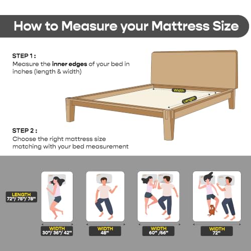 Image of SleepyCat Latex Mattress | 10 Years Warranty | Firm, Orthopedic 8-inch Hybrid Mattress with Pinhole Tech Latex & Memory Foam Layers | 5-Zone Support and Bamboo Cover (Double-84x48x8 Inch)
