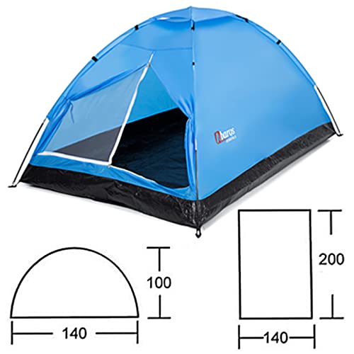 AbarQs Outdoor Pop Up Kuppelzelt Wurfzelt 2-3 Personen Zelt Sekundenzelt Camping Reise Trekking Festival etc. Tragetasche Easy Instant (2 People) – Bild 3