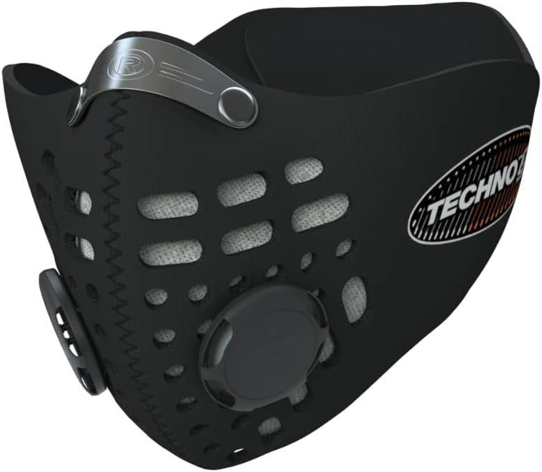 Respro Techno Anti-Pollution Mask - Extra Large - Black