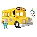 CoComelon - Scuolabus musicale giallo - veicolo che riproduce la canzone "The wheels on the bus" e la sua action figure JJ