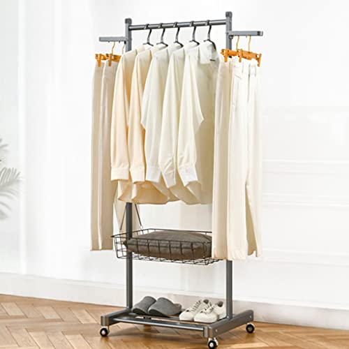 Cintre à vêtements du sol au plafond avec étagère de rangement - 5
