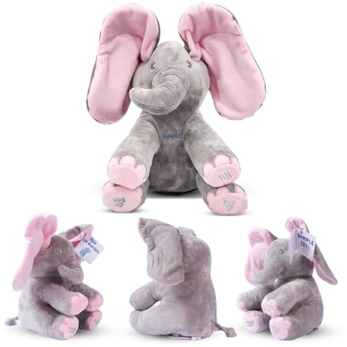 Dimple DC12696 Peek A Boo Elephant Toy, Interactive Singing Stuffed Elephant Plush thumb #3