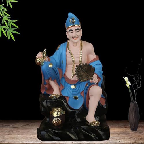 LuusMm Orientalische Gottesstatue, Orientalische Traditionelle Kultur, Häuseranbetung Ornament, 12-Zoll-Harzmaterial, Symbolisieren Frieden Und Gesundheit
