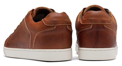 Jousen Men’s Leather Dress Sneakers Business Casual Shoes 02 Redbrown 12 by Jousen - Used condition - Image 6