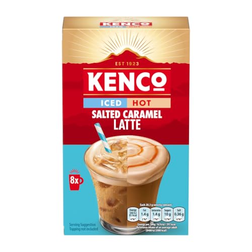 Kenco Sachets de café glacé au caramel salé chaud 8 x 20,3 g 8 ea