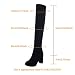 VulusValas Mujer Fashion Tacon Alto Rodilla Botas Blue Size 39 Asian