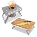 nCamp Kitchen to Go Basic, Portable Compact Wood Burning Camping Stove, Elevated Bamboo Cutting Board Prep Surface Combo, Carrying Bag, Great for Camping Backpacking Hiking Outdoor Cooking