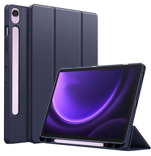 Image of TGK Smart Trifold Flip Case Cover for Samsung Galaxy Tab S9 FE 10.9 Inch /Tab S10 FE 10.9 inch with Pencil Holder (Blue)