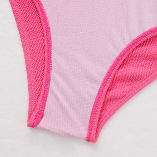 Image of Weixinbuy Girls Swimsuit Color Block Bathing Suit Adjustable Strap Two Pieces Bikini Swimsuits Beach Swimwear for Girls 9-16Y
