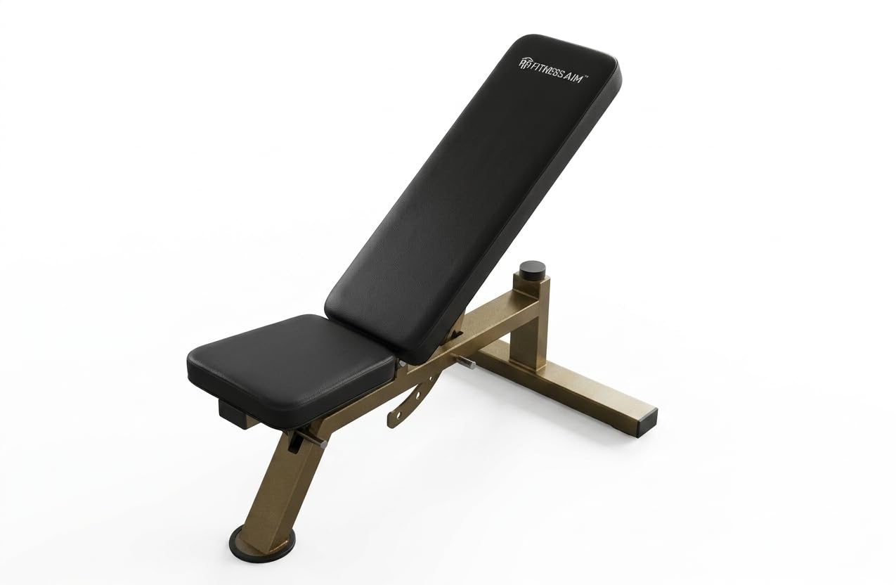 Commercial-Grade Adjustable Weight Bench PRO | Heavy-Duty Foldable Incline Decline Flat Gym Bench for Full Body Strength Training | Multi-Purpose Utility Exercise Bench with CNC-Machined Finished & Thick Comfort Padding-image-7