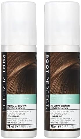 ROOT PERFECT, Light Brown, 75ml (Pack of 2)