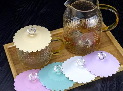 Generic Silicone Dustproof Cover for Coffee Mugs, Food Grade Silicone Cup Covers, Silicone Lids for Coffee and Tea, 1 Piece