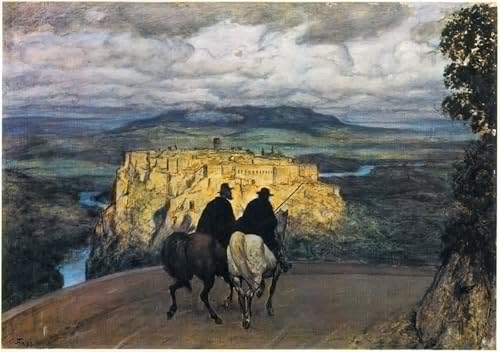 Affiche Murale Tableaux Ricordi di Viaggio ombrie Hans Thoma animaux 60x90cm
