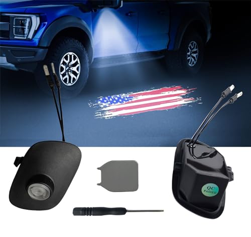 Luz LED proyector logo para espejo Ford F150 F250 F350 miniatura 1