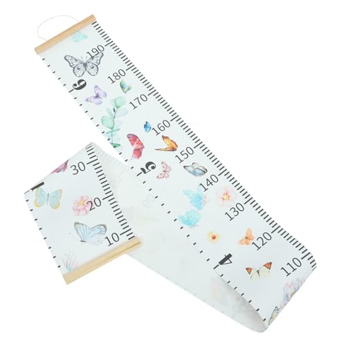 GALPADA Butterfly Printing Growth Chart Height Measuring Ruler Wall Hanging Decor for Durable and Removable Growth Height Chart for Tracking Growth Nursery