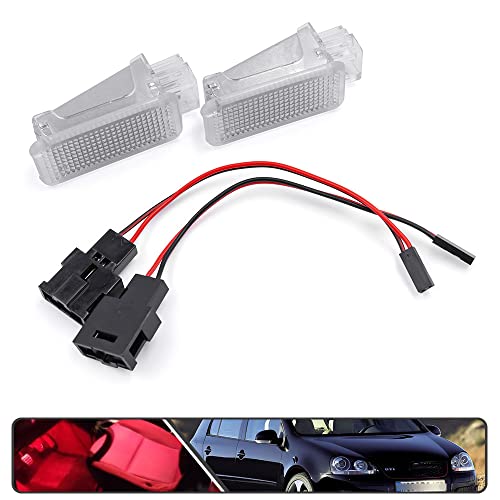 Lámpara LED roja interior para puertas de auto miniatura 3
