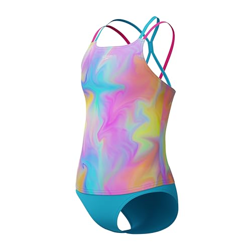 Image of Speedo girls Swimsuit Two Piece Tankini Thin Strap