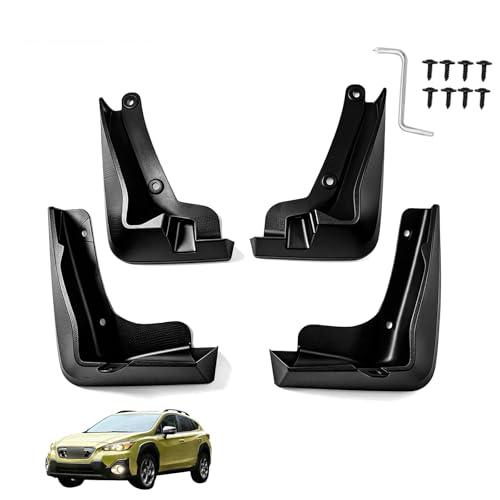 Image of Custom Fit for Mud Flaps Subaru Crosstrek 2018 2019 2020 2021 2022 2023 Mud Splash Guard Front and Rear 4-PC Set