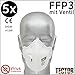 Produktbild Atemschutzmaske im 5er Set - Premium FFP3 Atemmaske mit Ventil - Perfekt anpassbare Mundschutz Maske - Feinstaubmaske, Staubschutzmaske