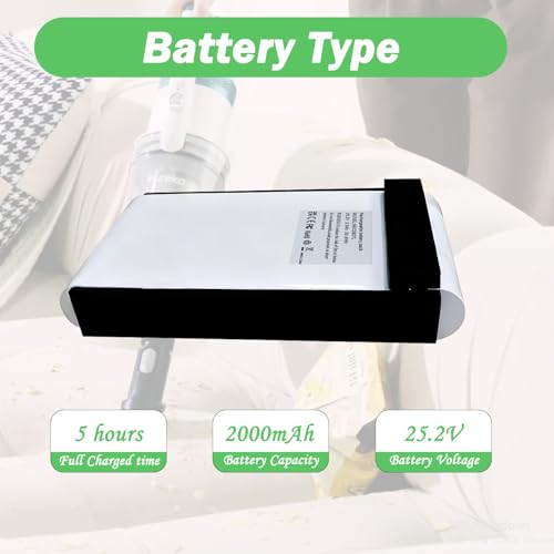 Image of 25.2V Replacement Battery for Eureka NEC280TL and NEC285GR Cordless Vacuum Cleaner