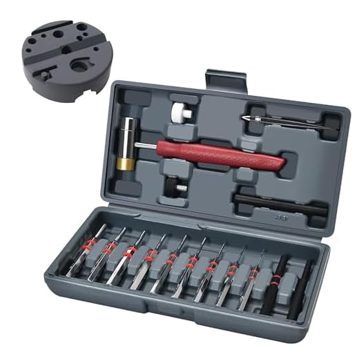 W WIREGEAR Gunsmith Punch Set Hammer and Punch Set Brass Punch Set Upgraded with Brass Made of Solid Non-deformed Material with Brass Punch Steel Punch and Steel Hammer In Storage Case for Gunsmithing