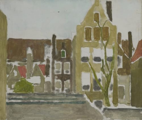 Affiche George Hendrik Breitner tableau un groupe de maisons 60x90cm