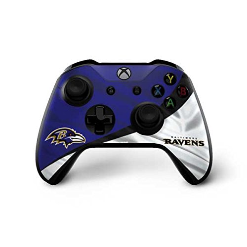 Skinit Decal Gaming Skin Compatible with Xbox One X Controller - Officially Licensed NFL Baltimore Ravens Design