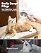 FEELNEEDY Katzenbürste mit Dampf, Furminator Katze mit Auslöseknopf Wassertank, Dampfbürste Katze für Langhaar/Kurzhaar Hunde Katz, USB aufladbar, Zwei-Geschwindigkeits-Sprühfunktion