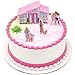 DecoSet Barbie Dreamhouse Adventures Cake Topper, 4 Piece Decoration With Dreamhouse and Friends, for Birthday Cake, Ready to Use