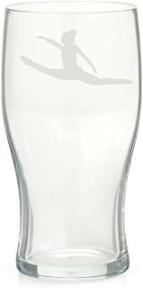 Gymnast Engraved Pint Glass, Sports Gift for Women, gymnast gymnastics