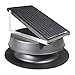 Solar Attic Fan 24-watt - Black - with 25-Year Warranty - Florida Rated