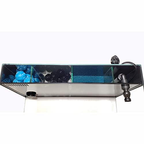 Lifegard Low Iron Ultra Clear 10 Gallon Crystal Aquarium With Built In Back Filter – 45° Beveled Edge, Rimless Glass, Rectangular Style With Directional Jet Flow #TOP3