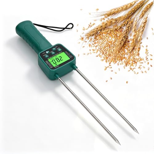 Portable Hay Humidity Meter, Digital LCD Backlight Display Crop Water