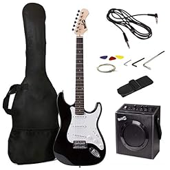 Rockjam Kit de guitare électrique de la taille complète de avec ampli de guitare de 10 watts, cours de guitare, sangle… - Les Beatles, Paul McCartney, John Lennon, RIngo Starr, George Harrison