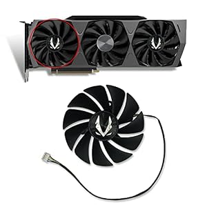 Dotodo 87mm Grafikkartenlüfter GA92S2U 12V 0.46A 4-poliger GPU Lüfter für Grafikkarte Kühler für ZOTAC GeForce RTX 3070 3080 Ti 3090 Graphics Lüfter Ersetzen Sie Den KüHler (Grafikkartenlüfter-A)
