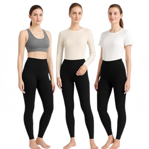 Legging noir taille haute labreeze collant extensible gym yoga vêtement de salon