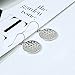 Sterling Silver Earrings, Hypoallergenic Handmade Earrings, 18mm Disc Dangle Earrings, Circle Earrings for Women, Drop Earrings Fashion Trendy