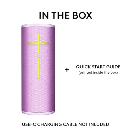 Image of Ultimate Ears MEGABOOM 4 Portable Waterproof Bluetooth Speaker with Immersive 360-Degree Sound and Balanced Bass, Floating Speaker with 20-Hour Battery and 147ft (45m) Range - Lilac