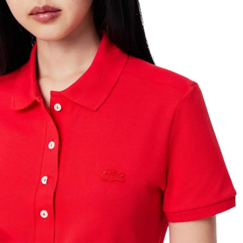 Lacoste Classic Short Sleeve Stretch Mini Pique Polo Dress, Ef8470 Dress2