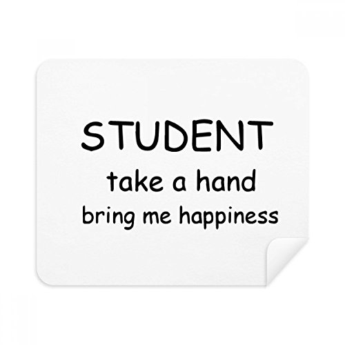 Chiffon de nettoyage pour écran en daim Student Take A Hand nettoie sans traces x2