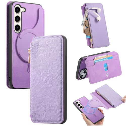 Étui de protection Galaxy S23 avec fermeture éclair pour ne plus perdre vos cartes