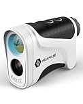 PEAKPULSE Golf Range Finder, 1700 Yards Rangefinder with Slope Compensation Switch, Height Measurement and Horizontal Distance, 6X Magnification, Flag Pole Locking Vibration