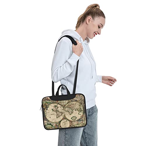 Bolso Vintage para Laptop con mapa mundial impreso miniatura 7