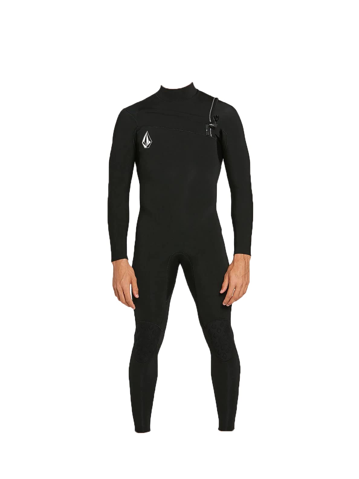 Volcom 4/3mm Chest Zip Fullsuit, Traje Neopreno Hombre, Negro (Black), S