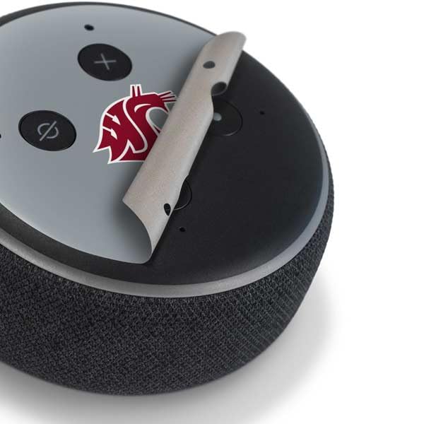 Skinit Decal Audio Skin Compatible with Amazon Echo Dot 3 - Officially Licensed Washington State University WSU Cougars Design