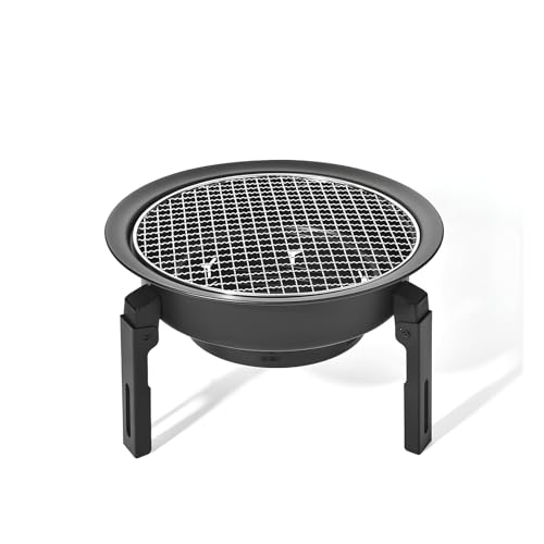 YTYTU Barbacoa Portátil A Carbó, Pequeño Barbacoa Parrilla, Plegable Y Compacta, Ideal para Picnic, Jardín, Terraza, Camping, Viajes