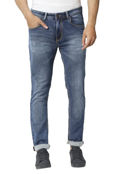 Jean extensible pour homme HIGH STAR bleu fini les pantalons rigides et serrés